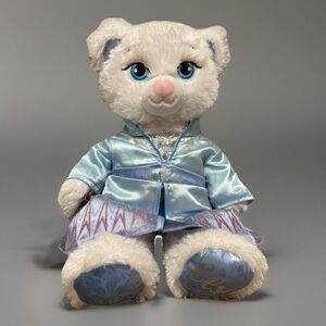 Build a Bear Disney Frozen II Elsa Plush Stuffed Toy BAB White & Sparkle Fur 17"